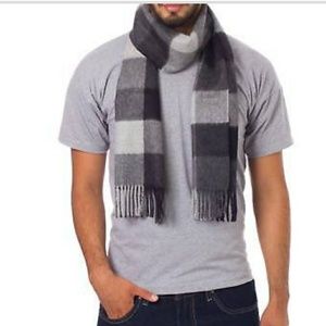 100% Baby Alpaca Checkered Scarf